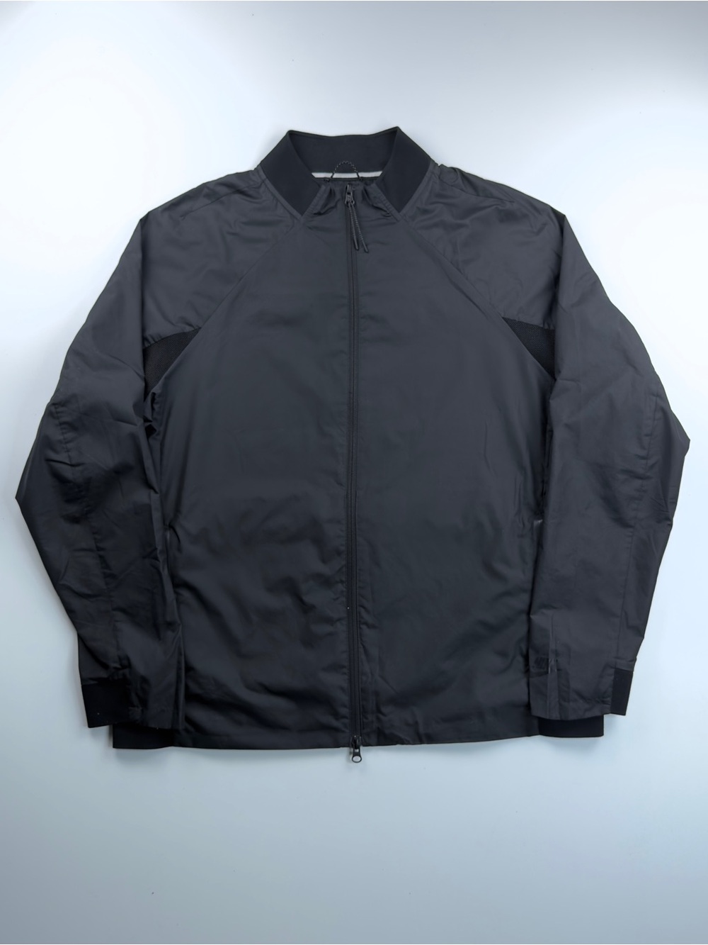 Nike Tech Pack Hypermesh Nylon Varsity Full Zip Jacket Mens XL Black Athleisure